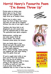 Horrid Henry's Favourite Poem