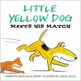 Little Yellow Dog Meets his match