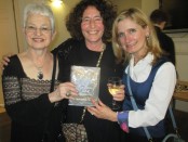 Francesca (centre), Jacqueline Wilson (left), Amanda Craig (right)