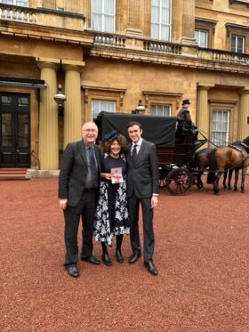 Francesca awarded MBE by HM King Charles